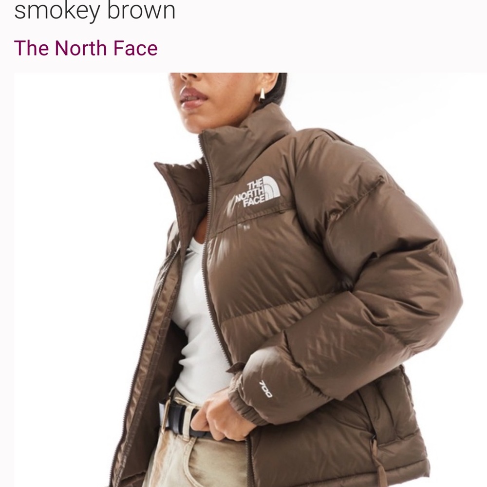 The North Face men’s  Smokey Brown Puffer Jacket